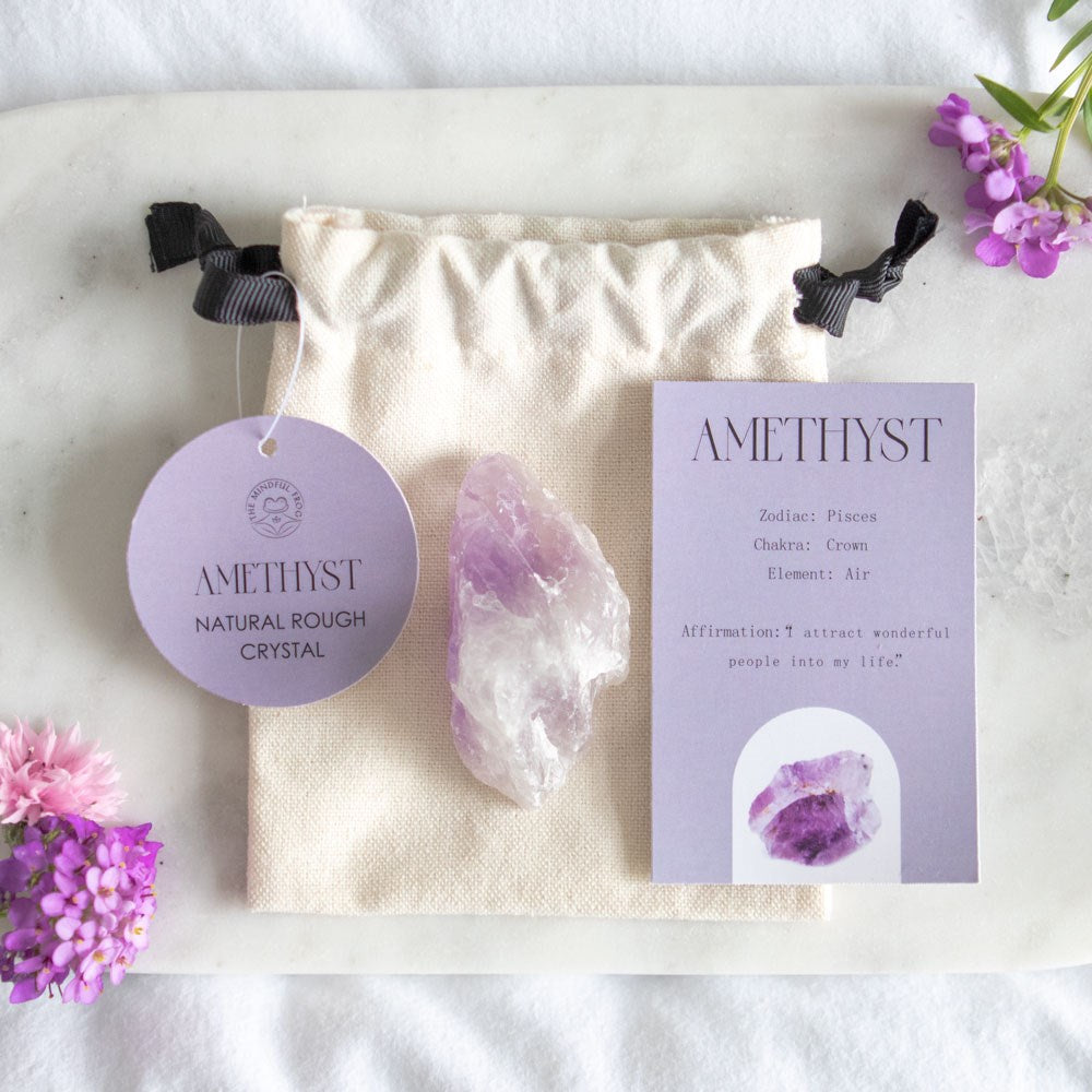 Amethyst Rough Cut Healing Crystal For Positive Energy