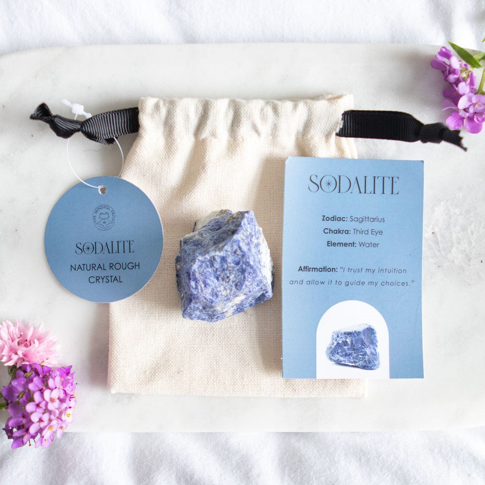 Sodalite Rough Cut Healing Crystal For Intution