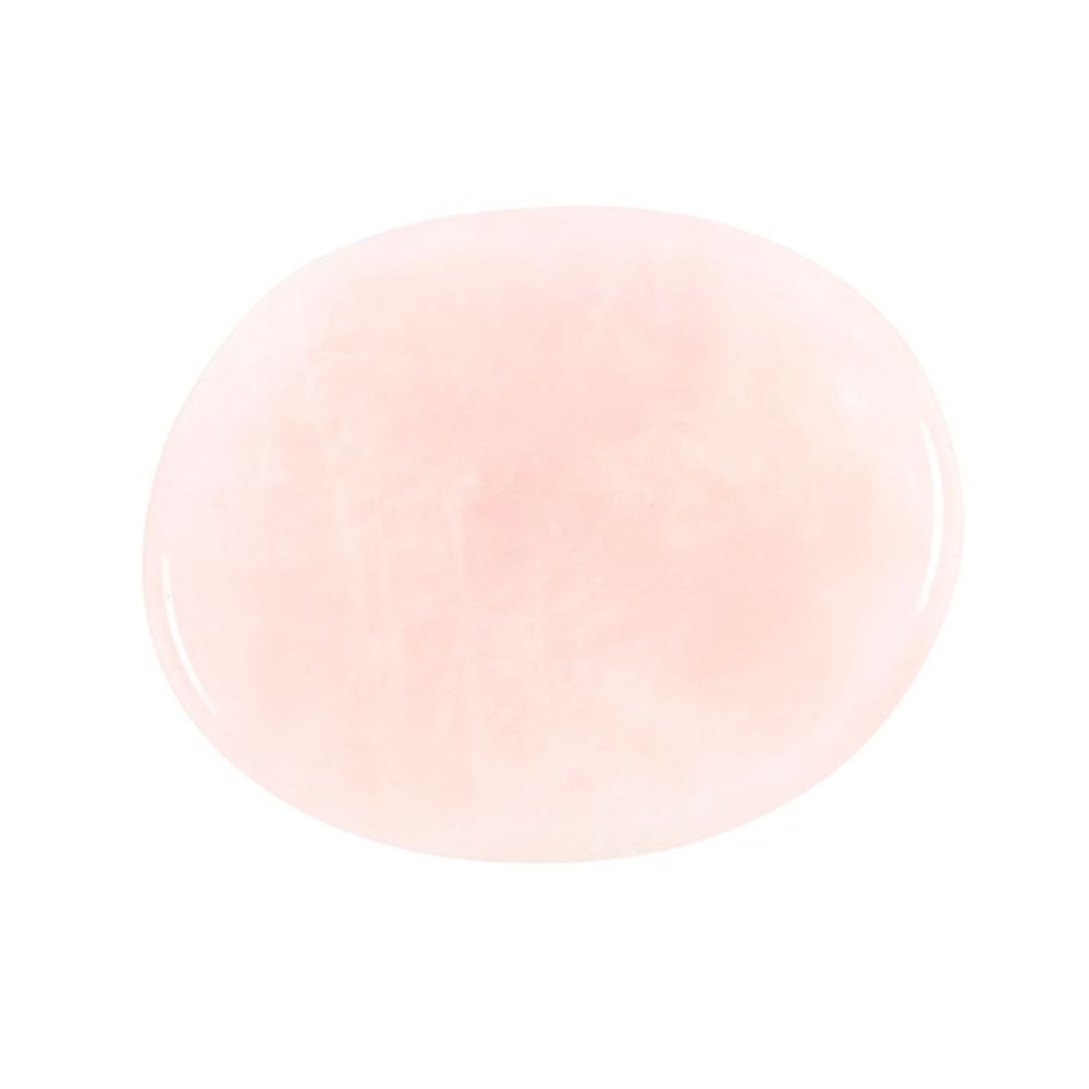 'You Are Loved' Rose Quartz Crystal Palm Stone