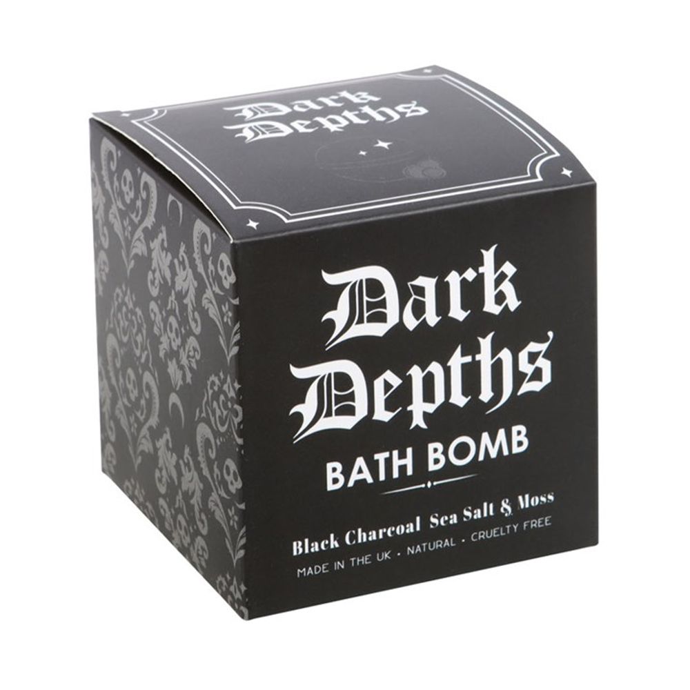 Dark Depths Natural Black Charcoal, Sea Salt & Moss Bath Bomb