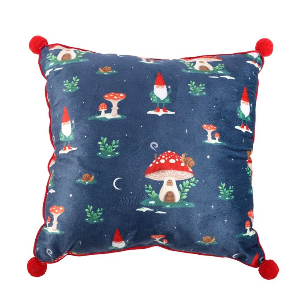 Gnome Sweet Gnome Pom Pom Cushion