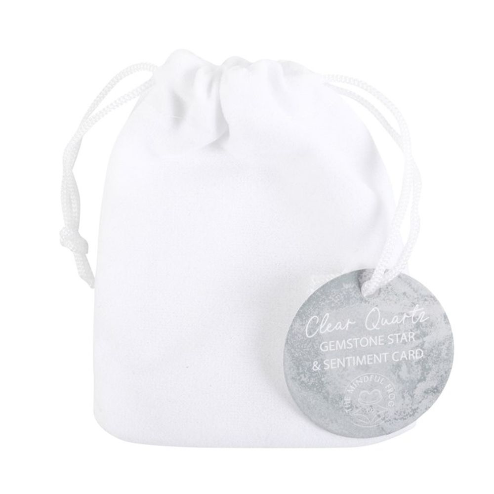 'You're a Star' Lucky Clear Quartz Crystal Star in a Bag