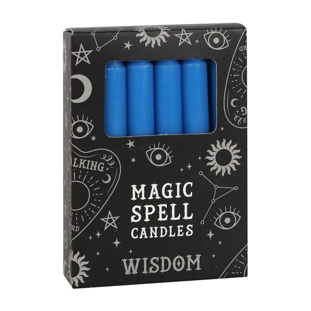 Blue Spell Candles for Wisdom