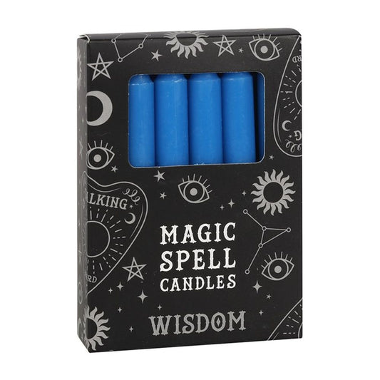 Blue Spell Candles for Wisdom