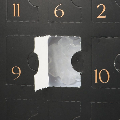 12 Days of Gemstones Hand Carved Crystal Advent Calendar
