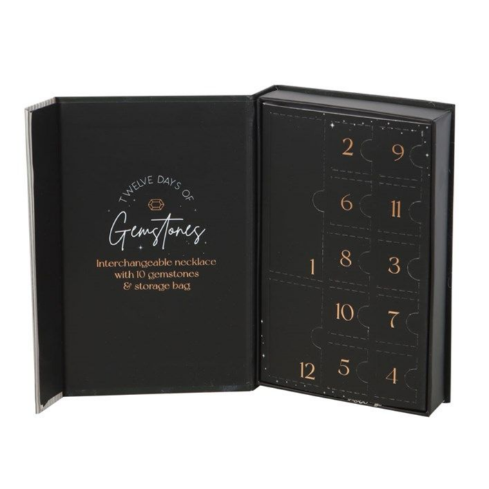 12 Days of Gemstones Necklace & Crystal Advent Calendar