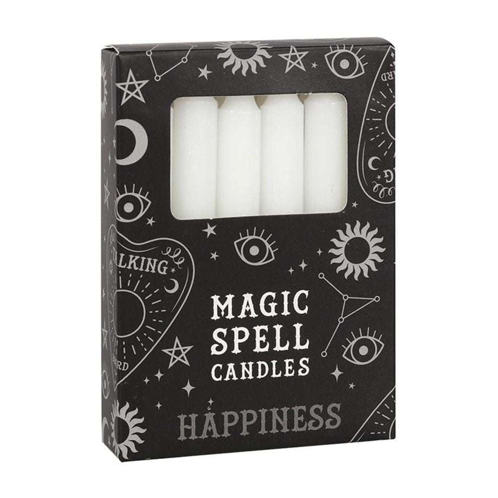 White Spell Candles for Happiness