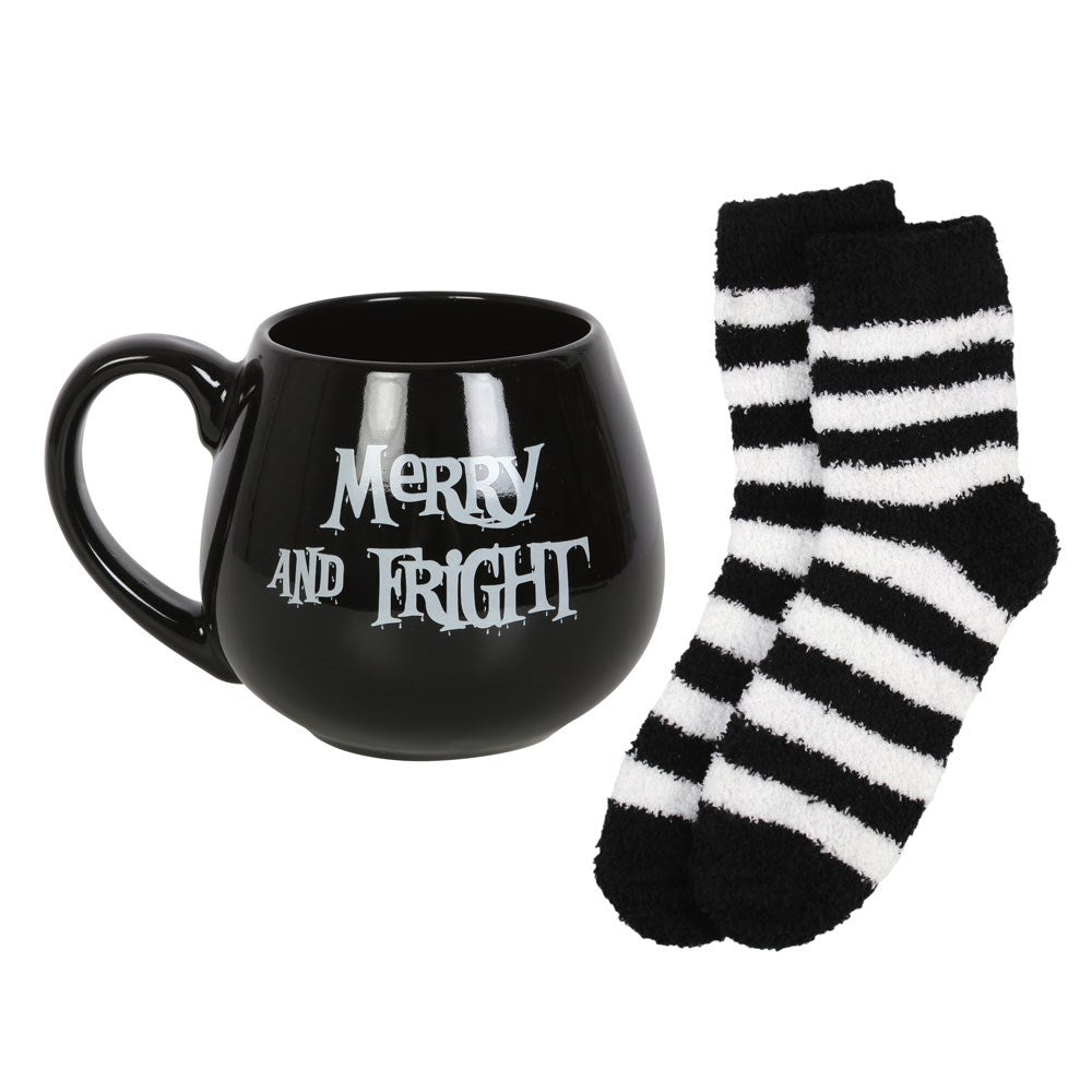 Merry and Fright Mug and Socks Gift Set