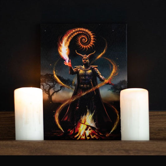 Fire Element Wizard Canvas