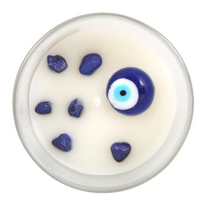 All Seeing Eye White Sage & Sodalite Crystal Infused Protection Candle