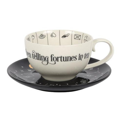 Fortune Telling Ceramic Teacup & Saucer