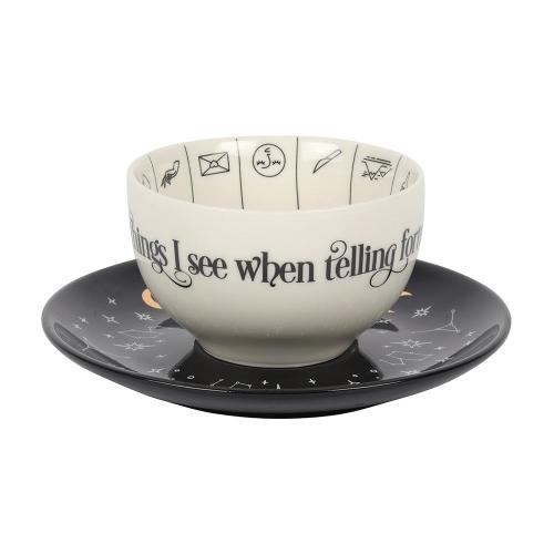 Fortune Telling Ceramic Teacup & Saucer