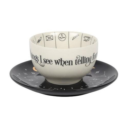 Fortune Telling Ceramic Teacup & Saucer