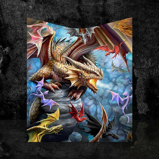 Dragon Clan Throw Blanket