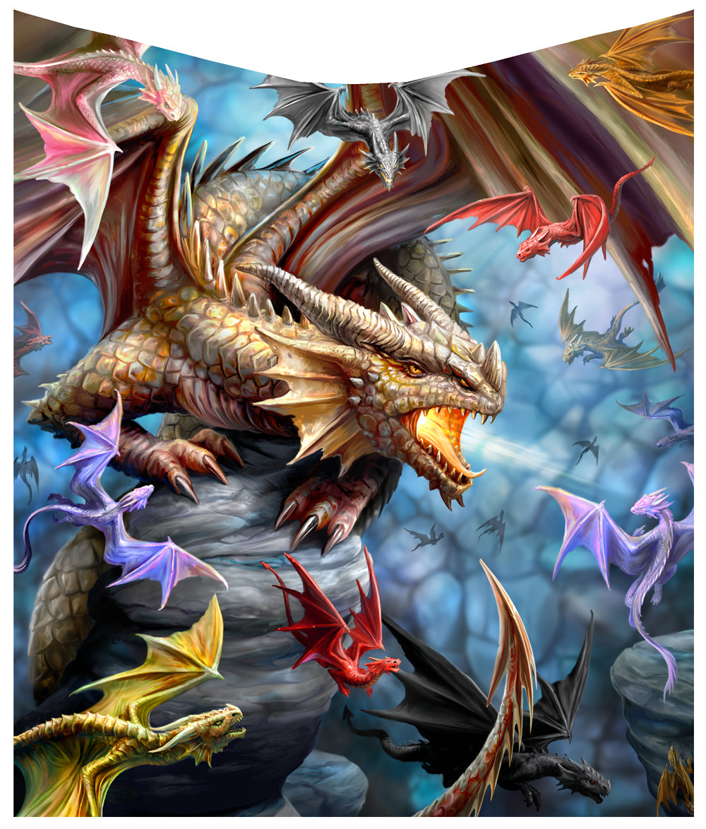 Dragon Clan Throw Blanket