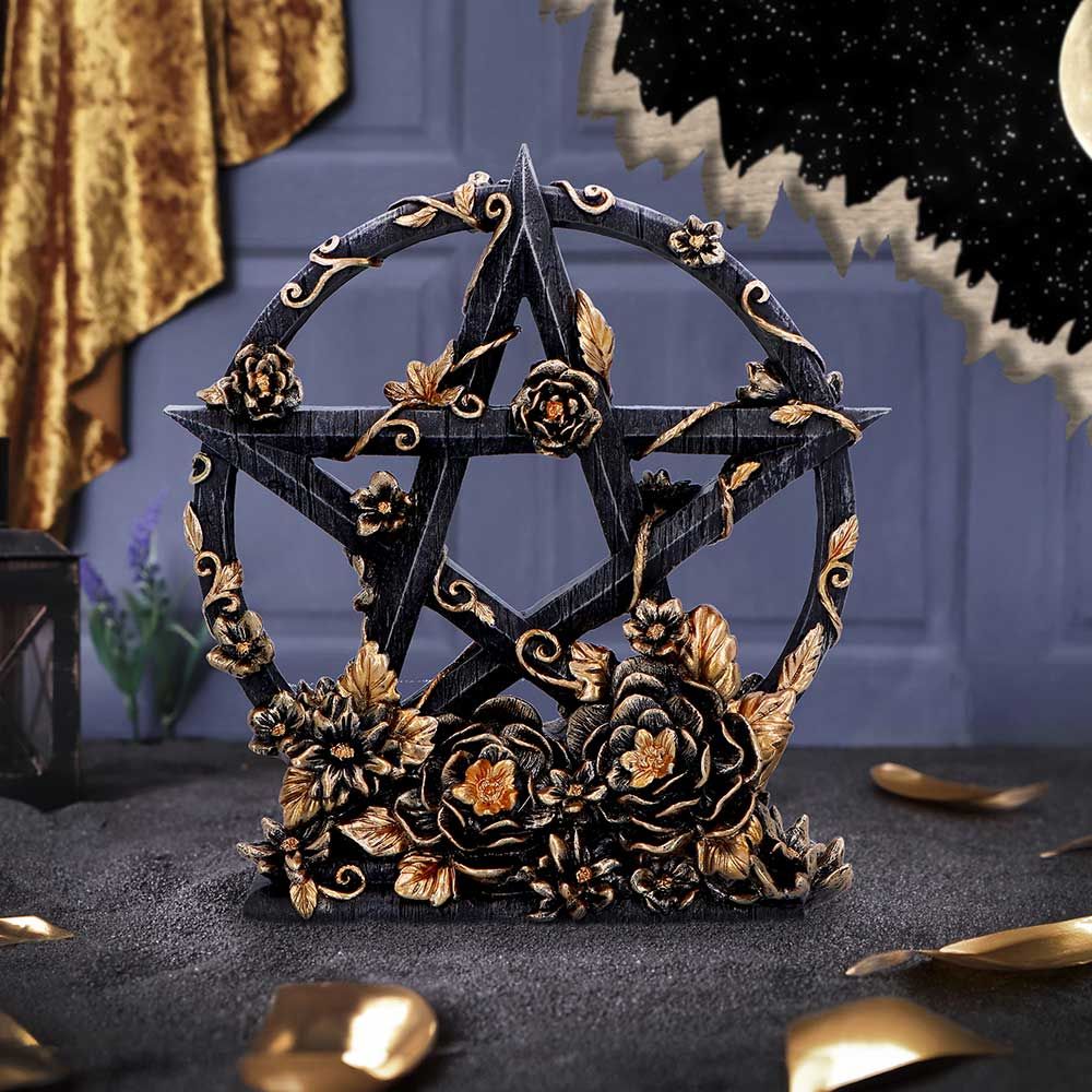 Floral Pentagram Sculpture