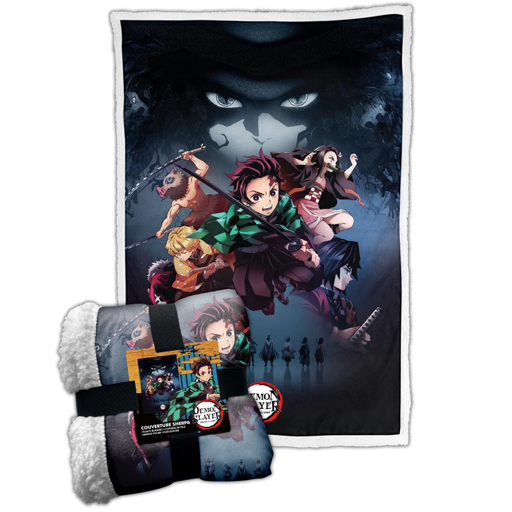 Demon Slayer Fleece Throw Blanket