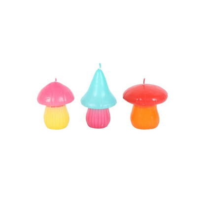 Set of 3 Funky Fungi Candles