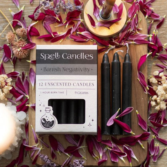 Pack of 12 Banish Negativity Spell Candles