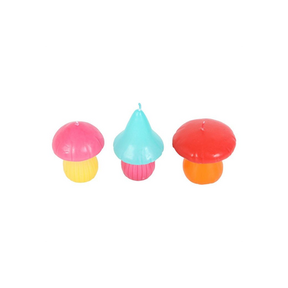 Set of 3 Funky Fungi Candles