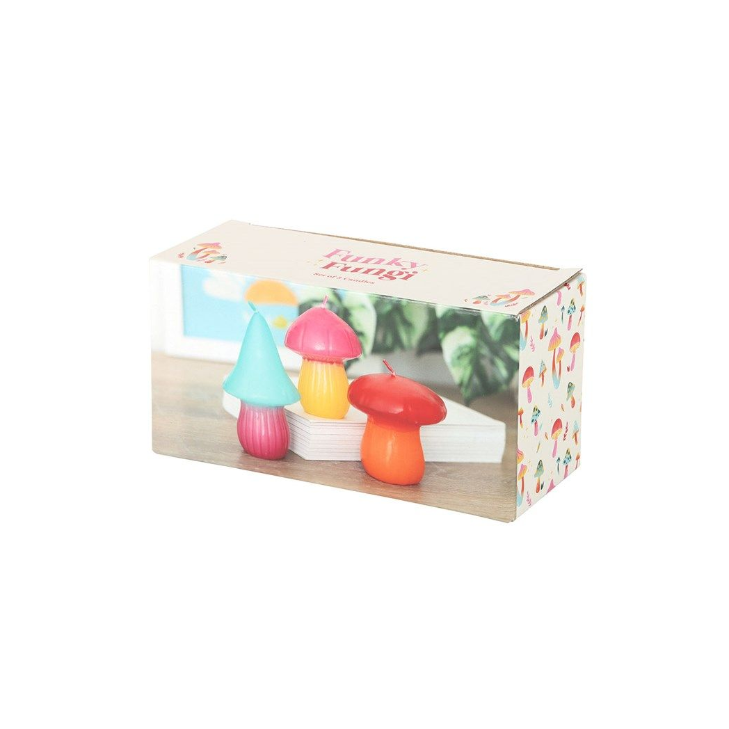 Set of 3 Funky Fungi Candles