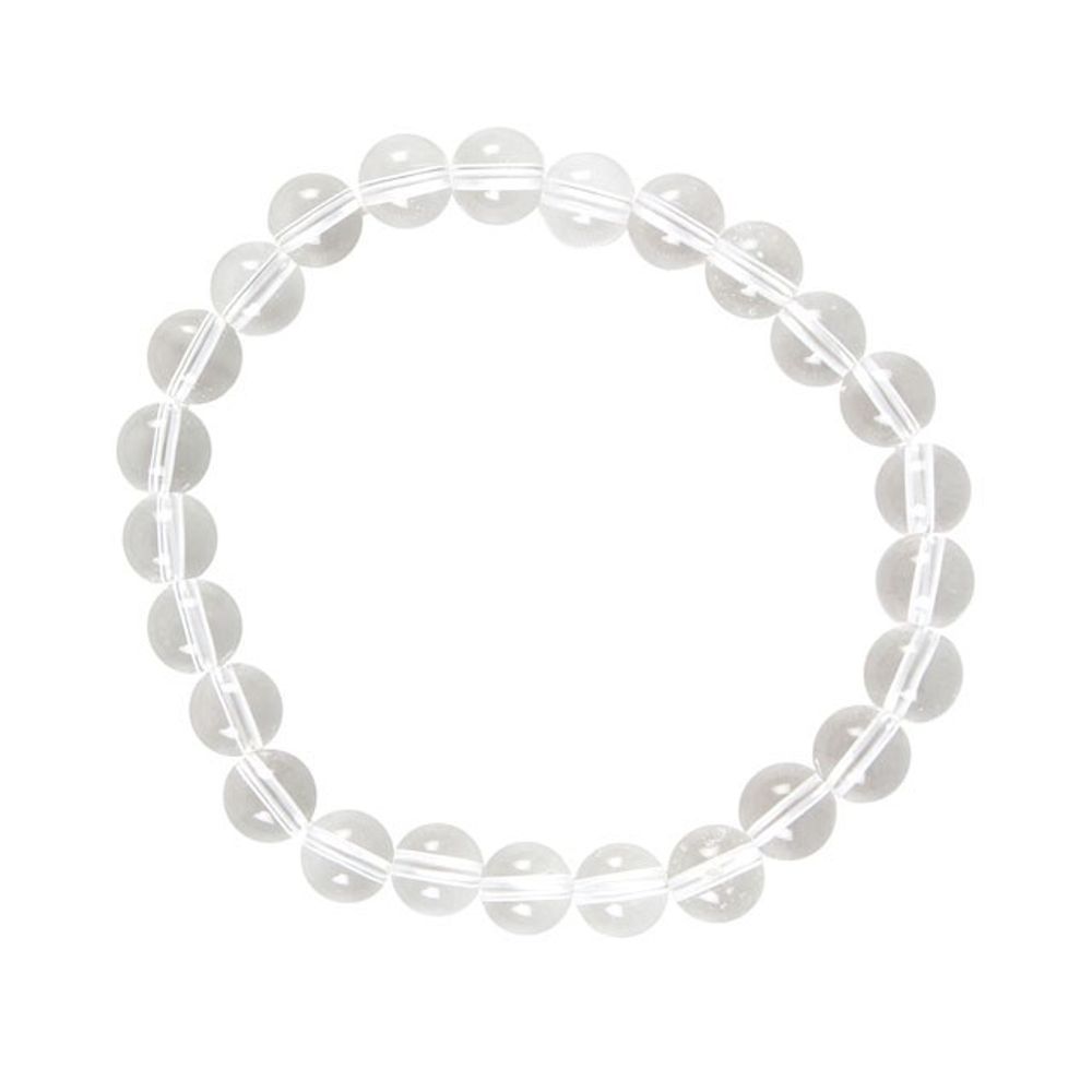 Crown Chakra Clear Quartz Natural Gemstone Bracelet