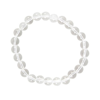 Crown Chakra Clear Quartz Natural Gemstone Bracelet