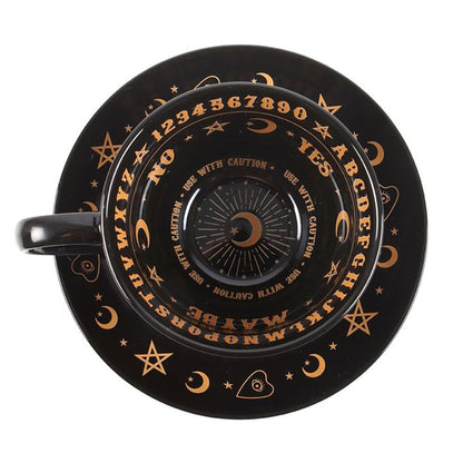 Talking Board Teacup and Saucer with Guide