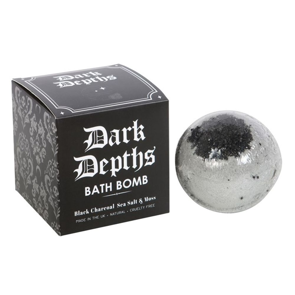 Dark Depths Natural Black Charcoal, Sea Salt & Moss Bath Bomb