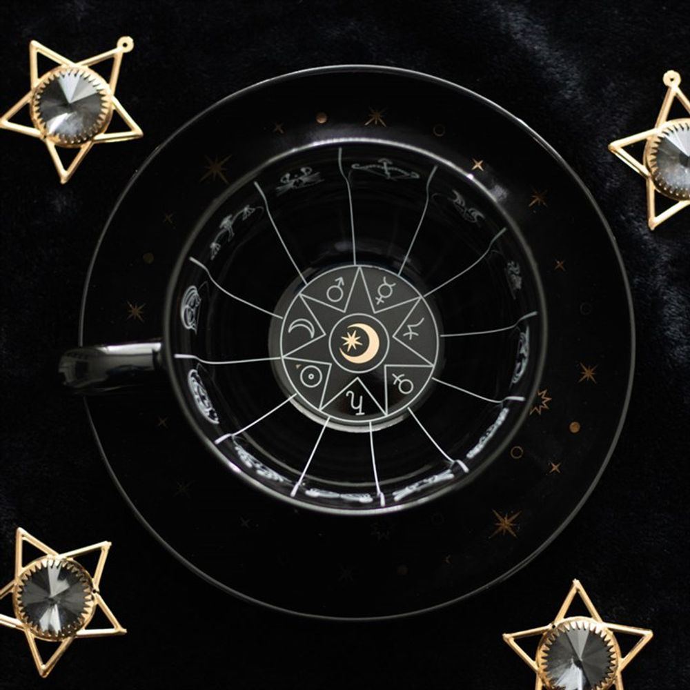 Fortune Telling Zodiac Teacup and Saucer Set
