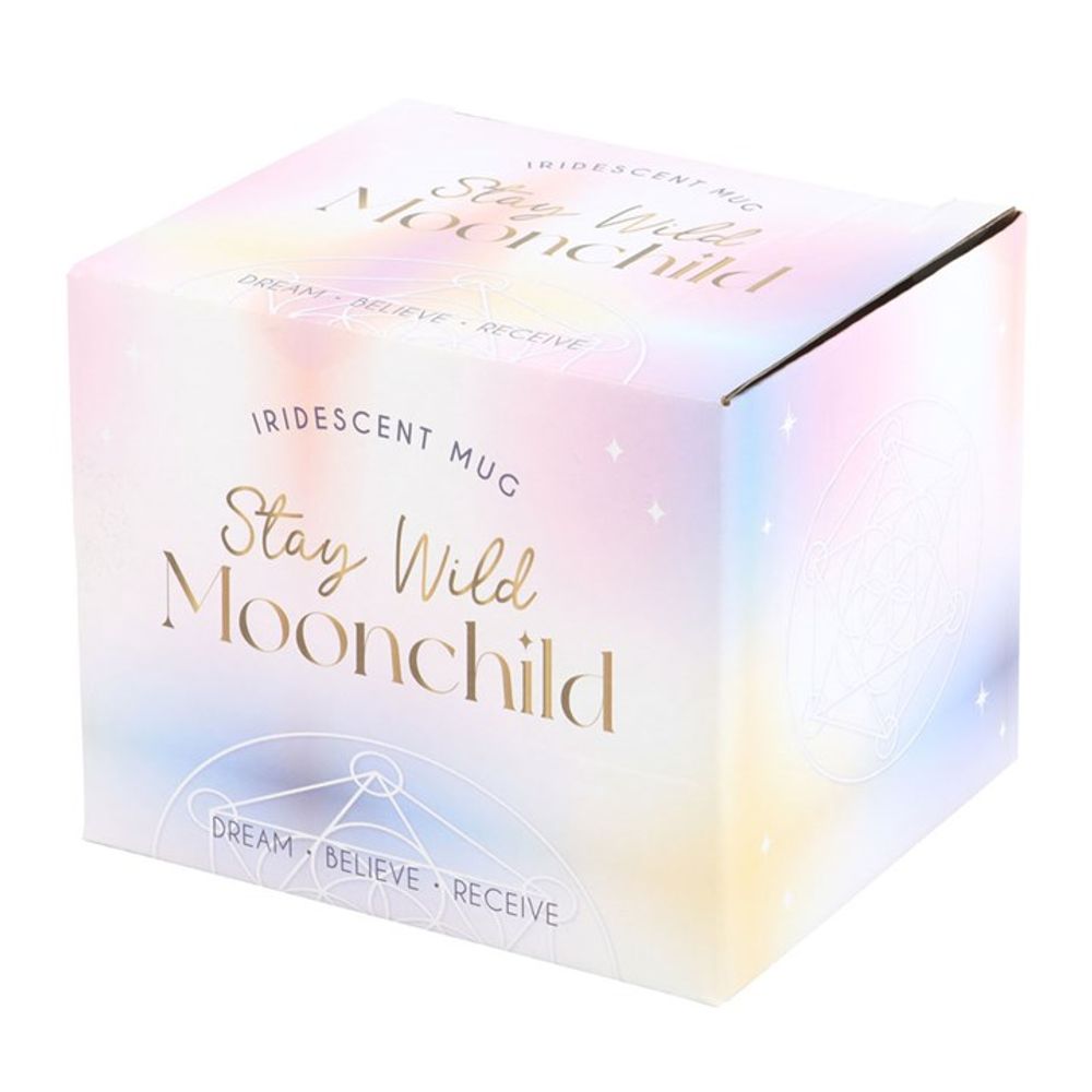 'Stay Wild Moon Child' Opalescent Rounded Mug