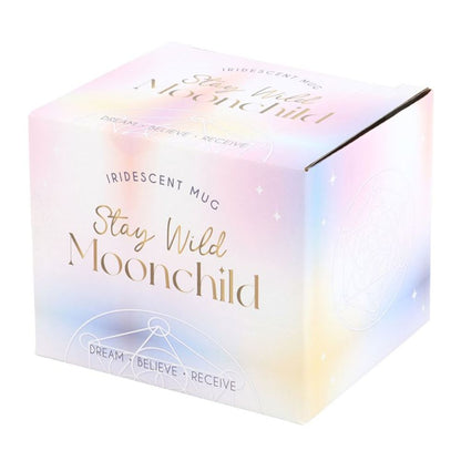'Stay Wild Moon Child' Opalescent Rounded Mug