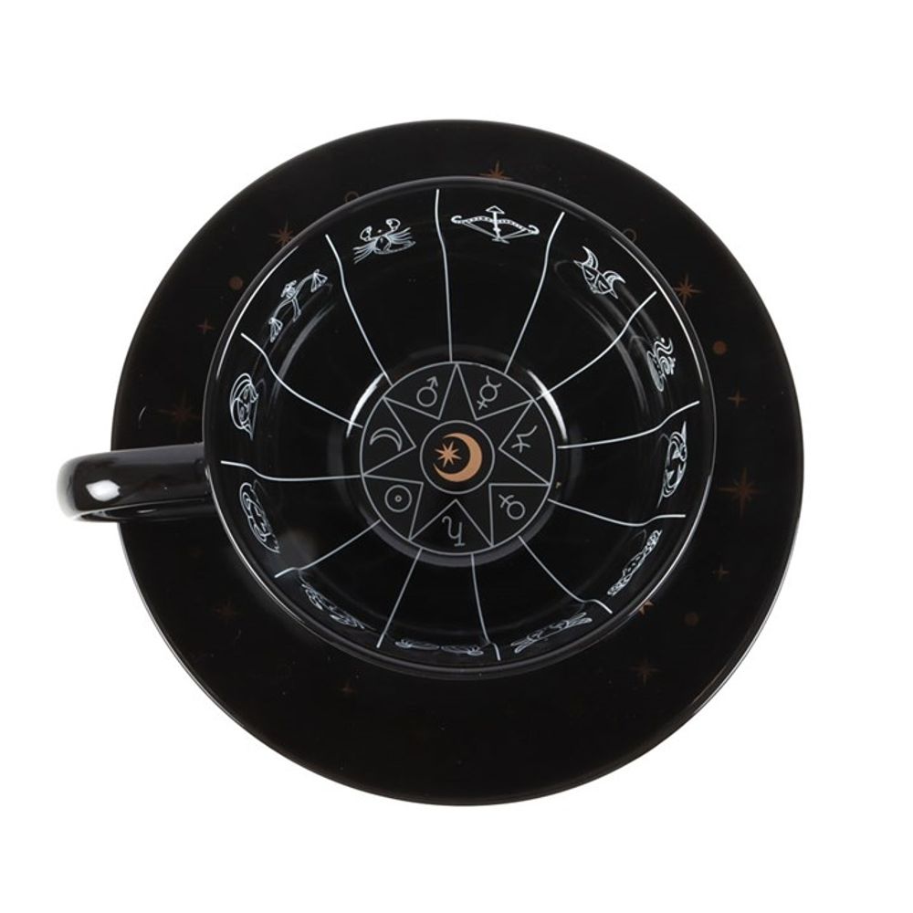 Fortune Telling Zodiac Teacup and Saucer Set