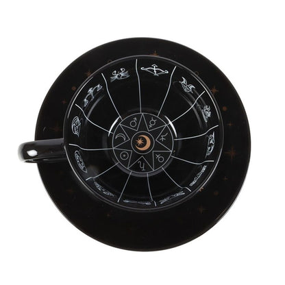 Fortune Telling Zodiac Teacup and Saucer Set