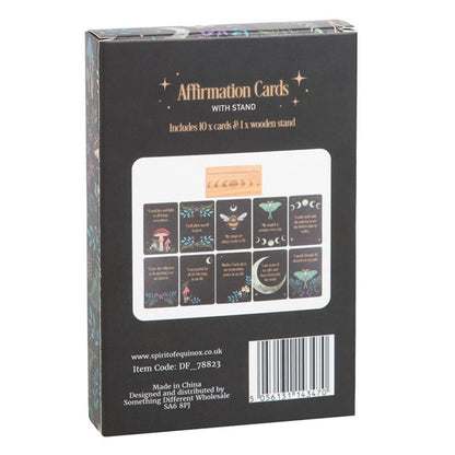 Dark Forest Affirmation Cards and Stand Set