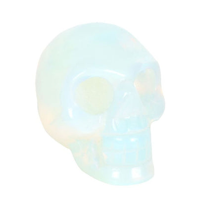 Opalite Gemstone Skull For Love, Hope & Generosity