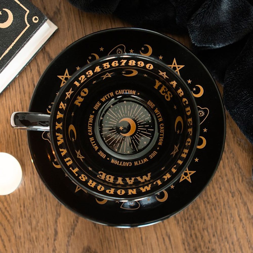 Talking Board Teacup and Saucer with Guide