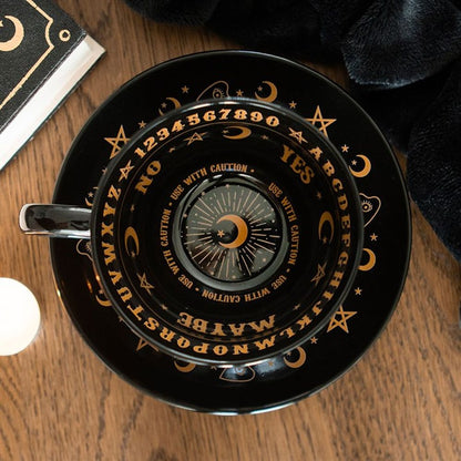 Talking Board Teacup and Saucer with Guide