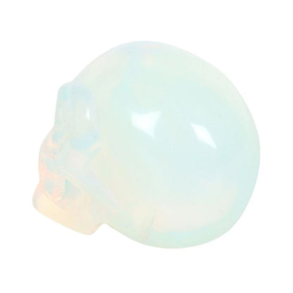 Opalite Gemstone Skull For Love, Hope & Generosity