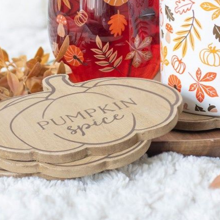 Pumpkin Spice Coaster Set