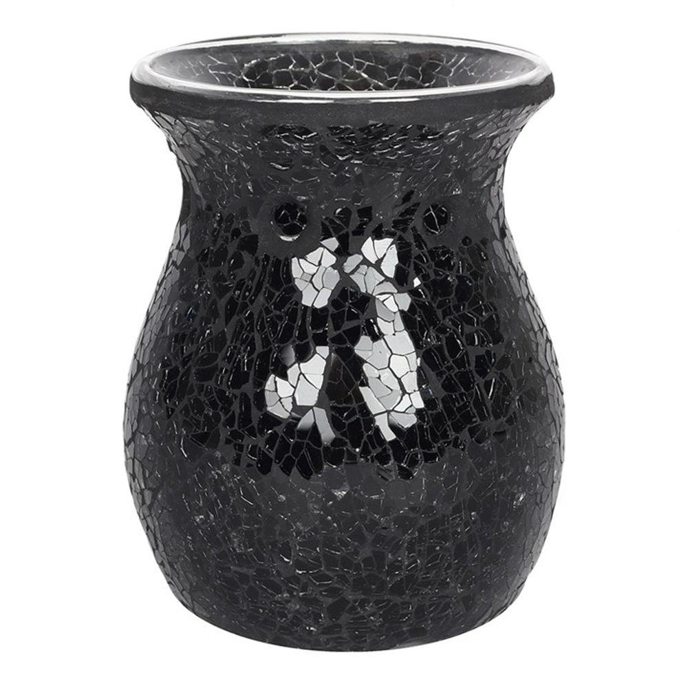 Large Black Crackle Oil and Wax Warmer