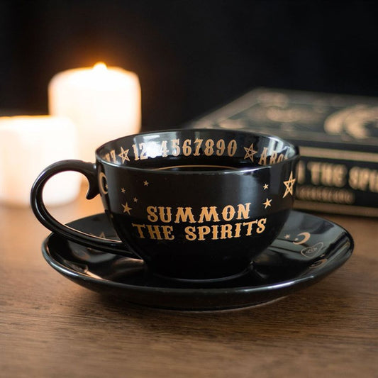 Talking Board Teacup and Saucer with Guide