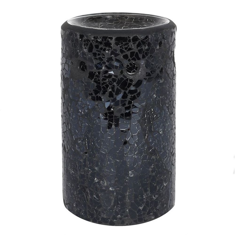 Black Cracked Mirror Pillar Oil & Wax Warmer